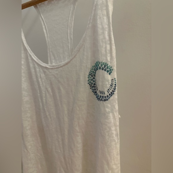 Washed White Workout Top - Picture 3 of 4